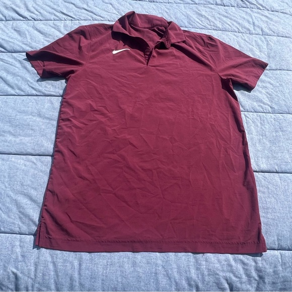 Nike Other - Nike Dri-Fit Burgundy Lightweight Polo Size Small